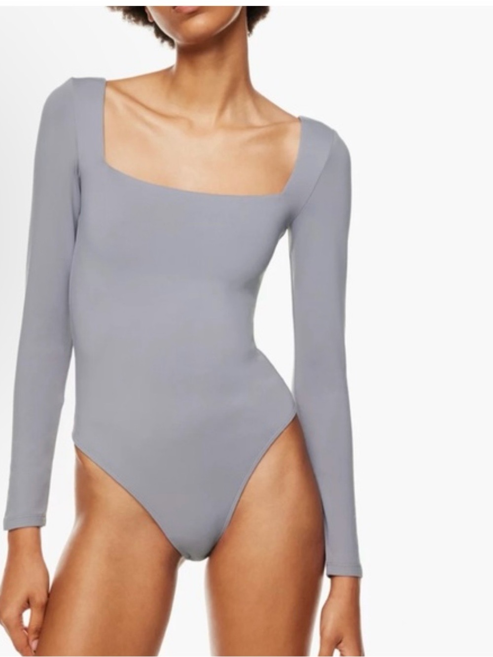Aritzia squareneck longsleeve bodysuit
